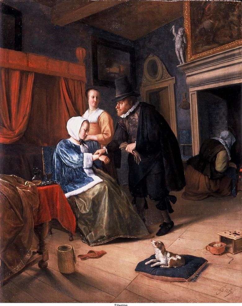 Chica enferma imaginaria   Jan Steen