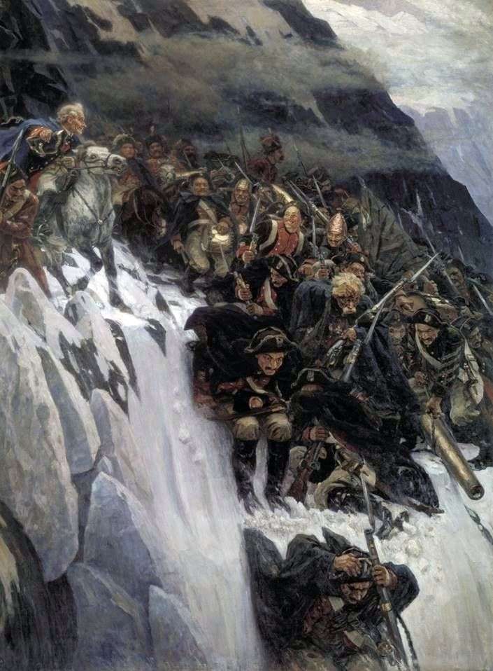 Suvorov cruzando los Alpes   Vasily Surikov