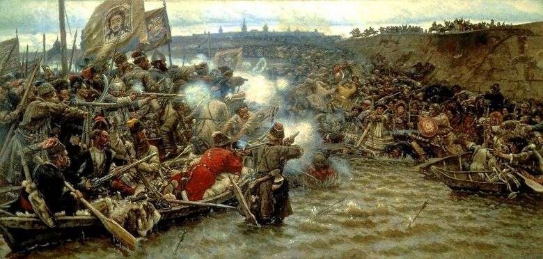 Conquista de Siberia por Yermak   Vasily Surikov