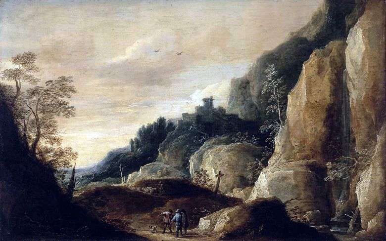 Paisaje de montaña   David Teniers
