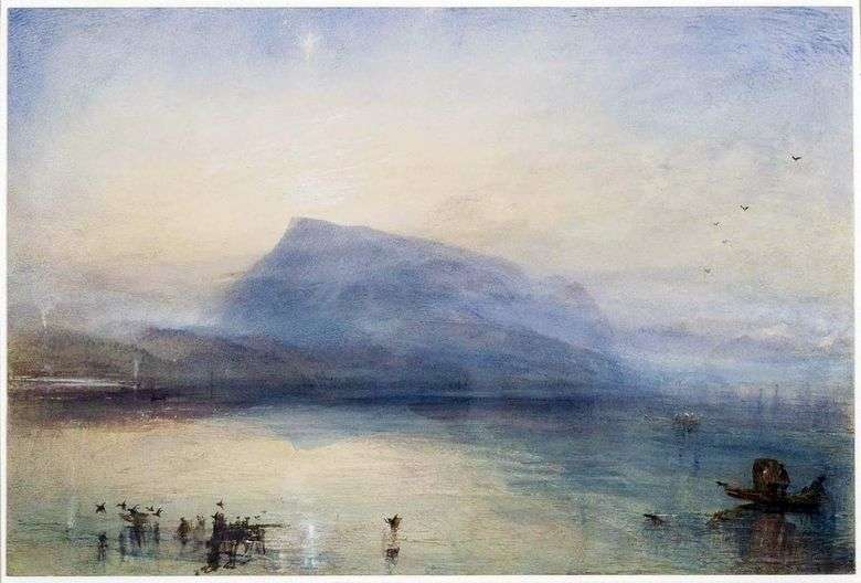 Monte Riga: vista del lago de Lucerna al amanecer   William Turner