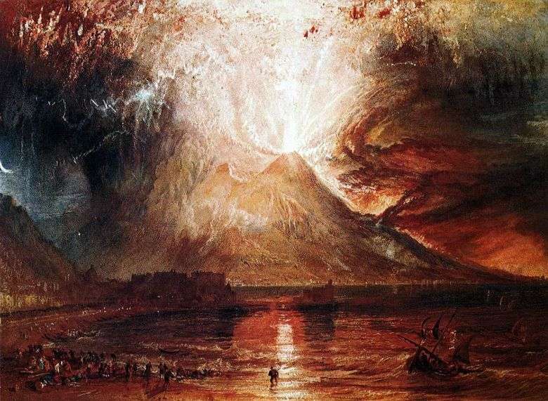 La erupción del Vesubio   William Turner