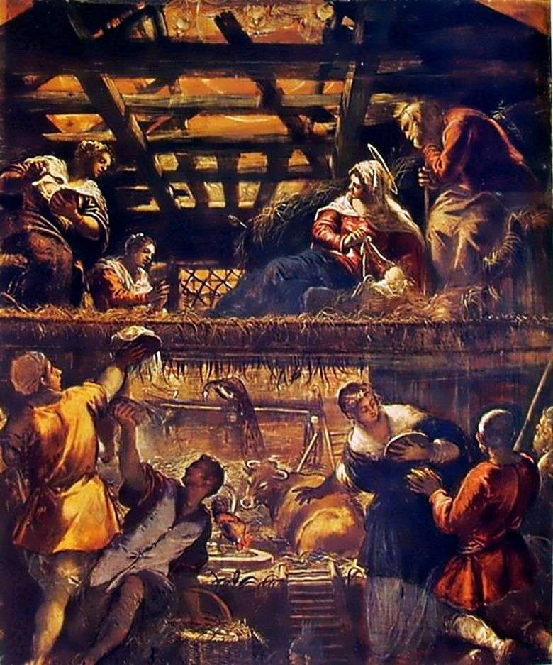 Adoración de los pastores   Jacopo Tintoretto
