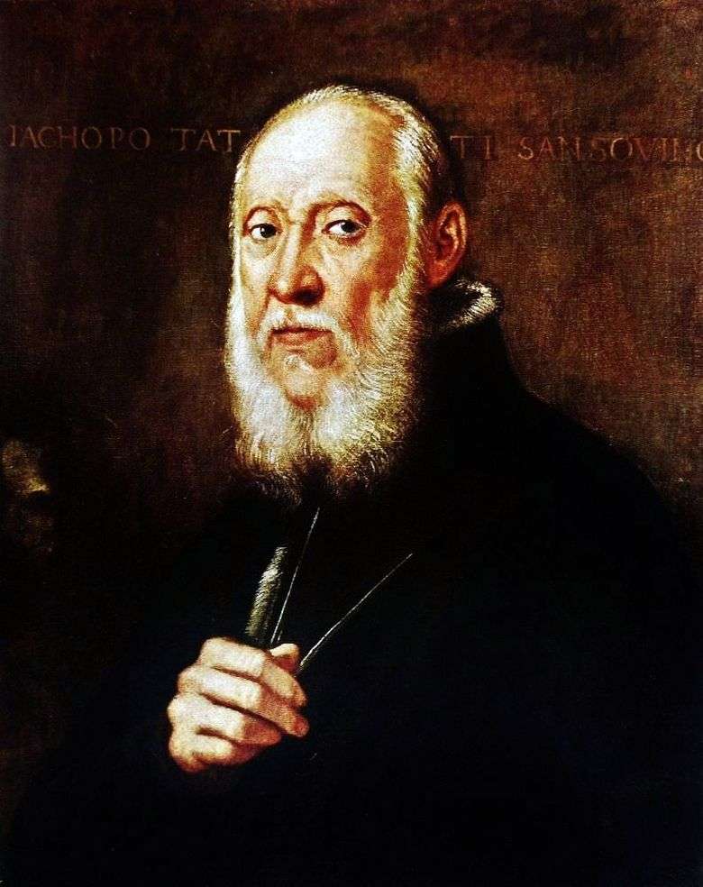 Retrato de Jacopo Sansovino   Jacopo Tintoretto