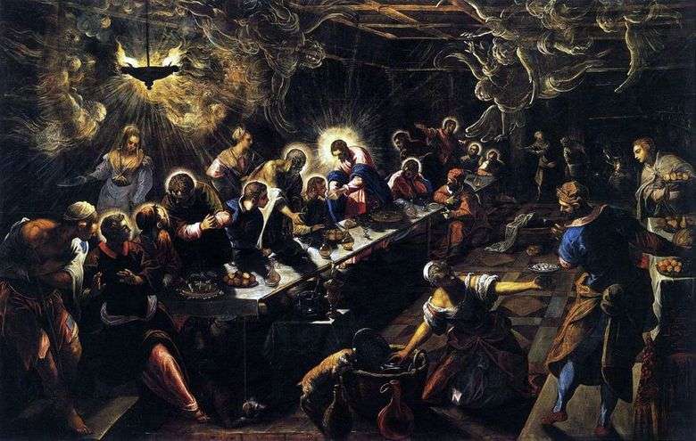 La última cena   Jacopo Tintoretto