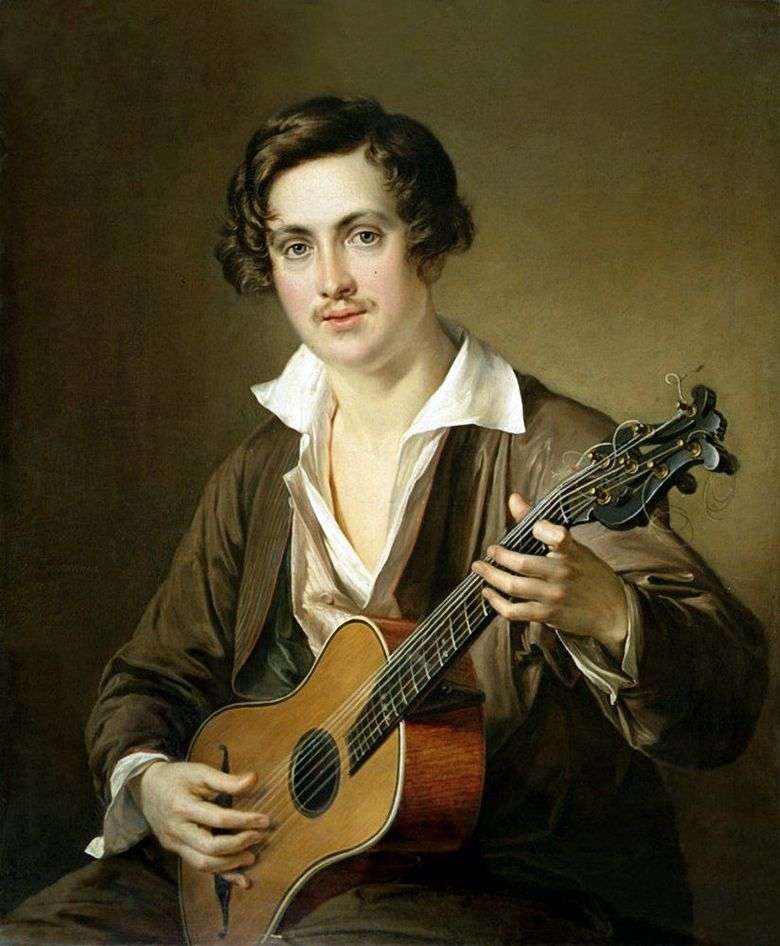 Guitarrista (retrato de Morkov)   Vasily Tropinin