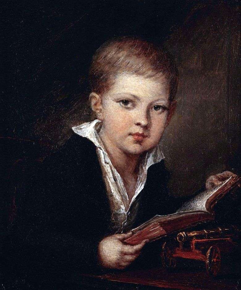 Retrato de príncipeM. A. Obolensky como un niño   Vasily Tropinin