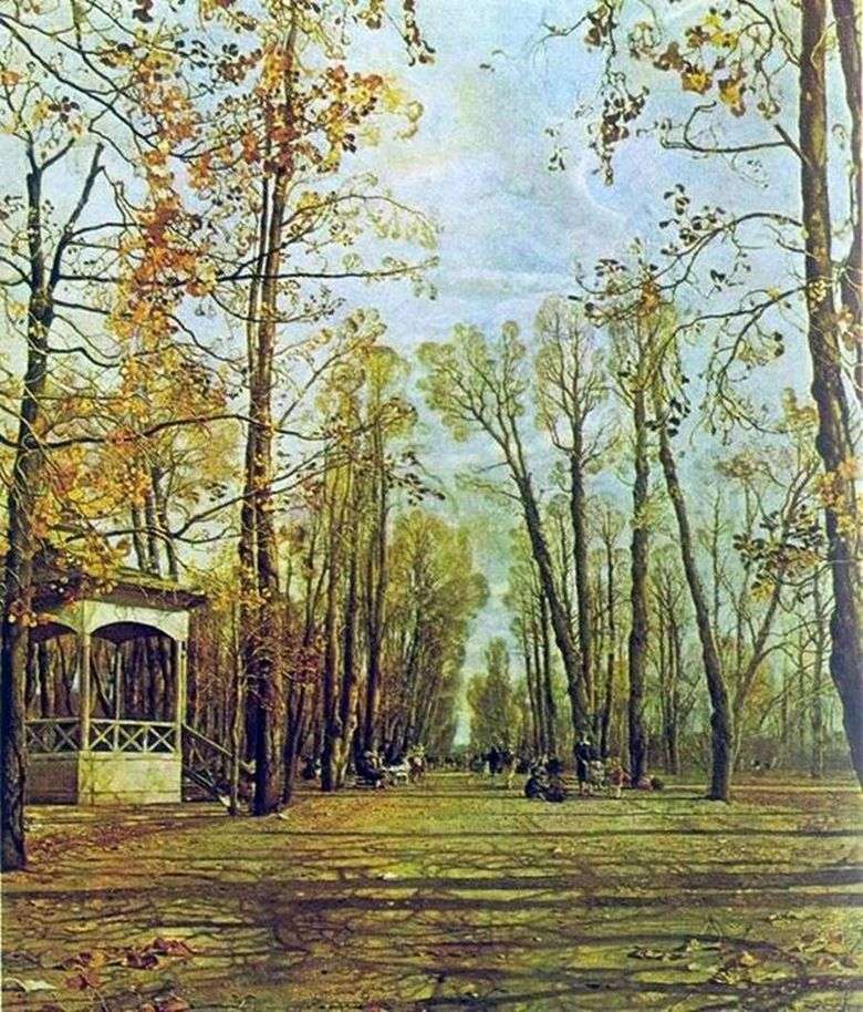 Jardín de verano en el otoño   Isaac Brodsky