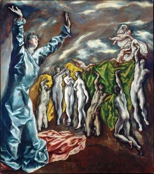 Inauguración del quinto sello   El Greco