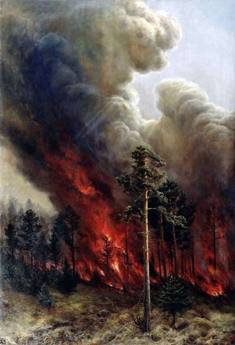 Incendio forestal   Alexey Denisov Uralsky
