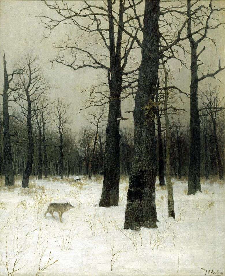 Invierno en el bosque   Isaac Levitan