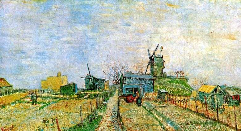 Jardín en Montmartre   Vincent Van Gogh
