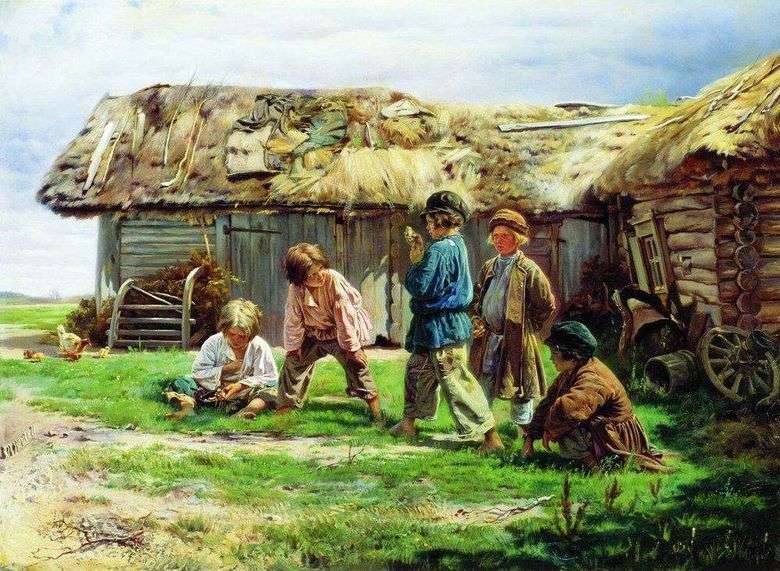 Juego de la abuela   Vladimir Makovsky