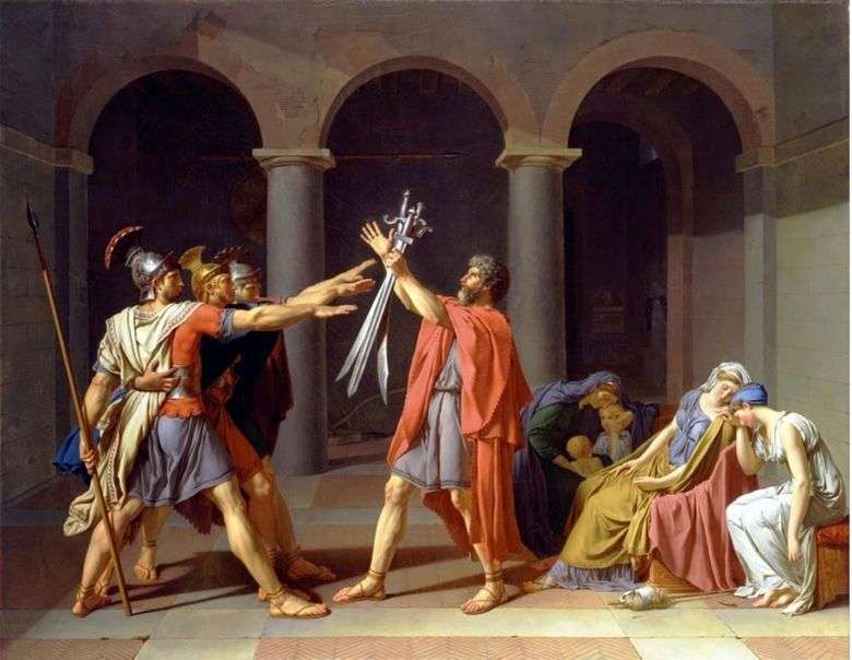 Juramento de los Horacios   Jacques Louis David