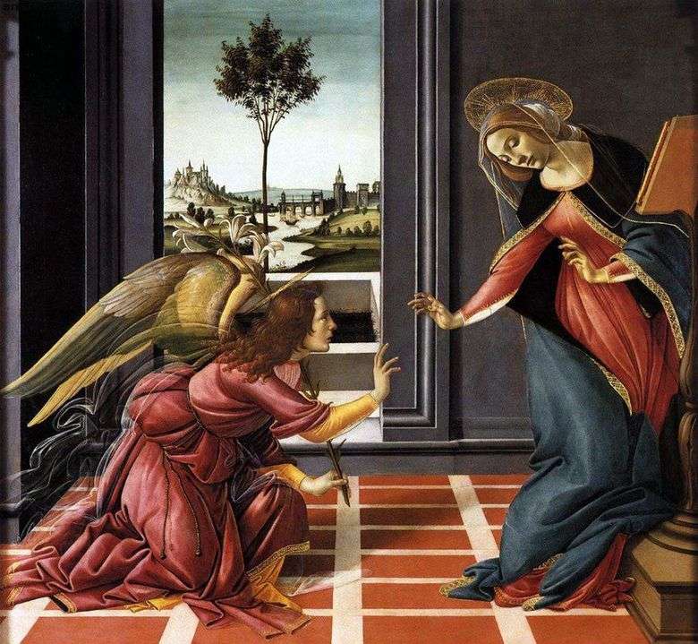 La Anunciación Chestello   Sandro Botticelli