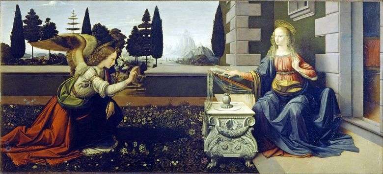 La Anunciación   Leonardo Da Vinci