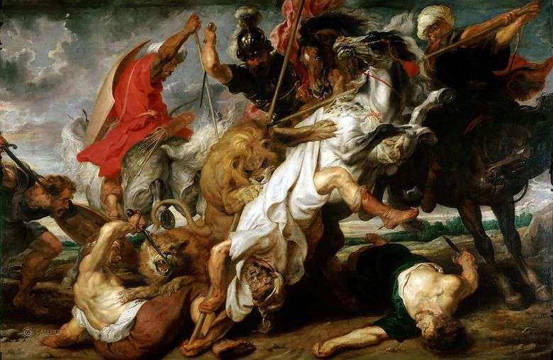 La caza de los leones   Peter Rubens