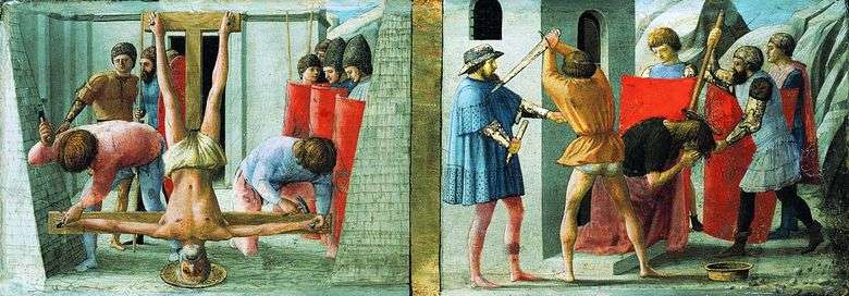 La crucifixión de Pedro y la decadencia de Juan el Bautista   Masaccio