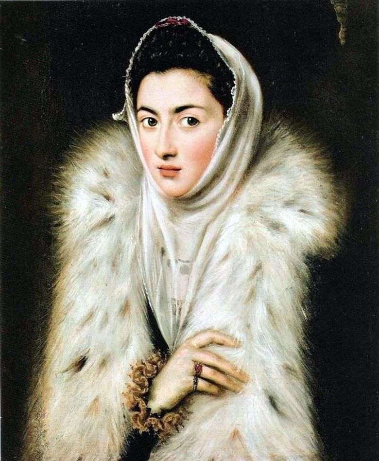 La dama en pieles   El Greco