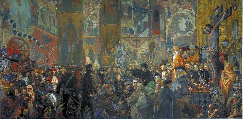 La derrota del Templo en la noche de Pascua   Ilya Glazunov