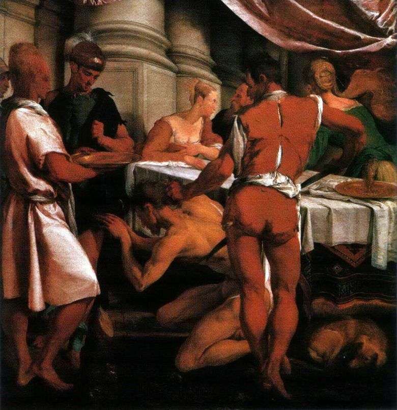 La ejecución de Juan el Bautista   Jacopo Bassano