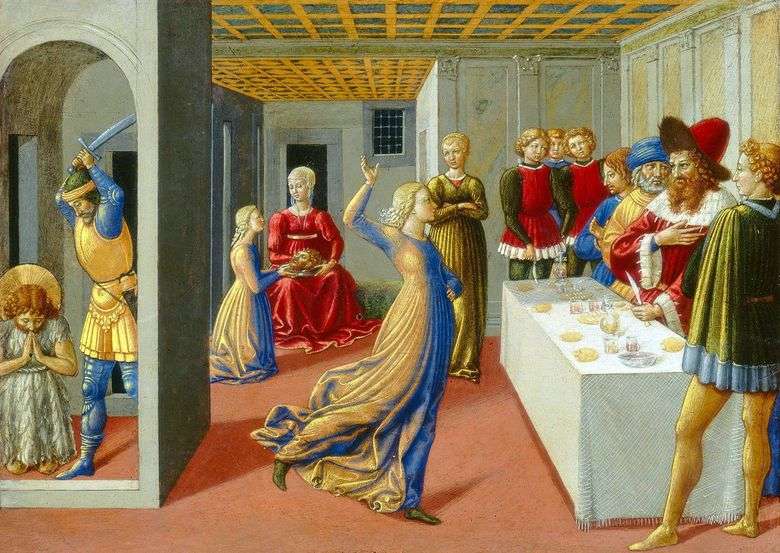 La fiesta de Herodes y la decapitación de Juan el Bautista   Benozzo Gozzoli