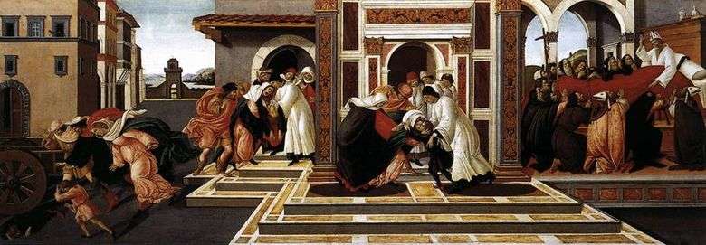 La historia de San Zinovy ​​  Sandro Botticelli