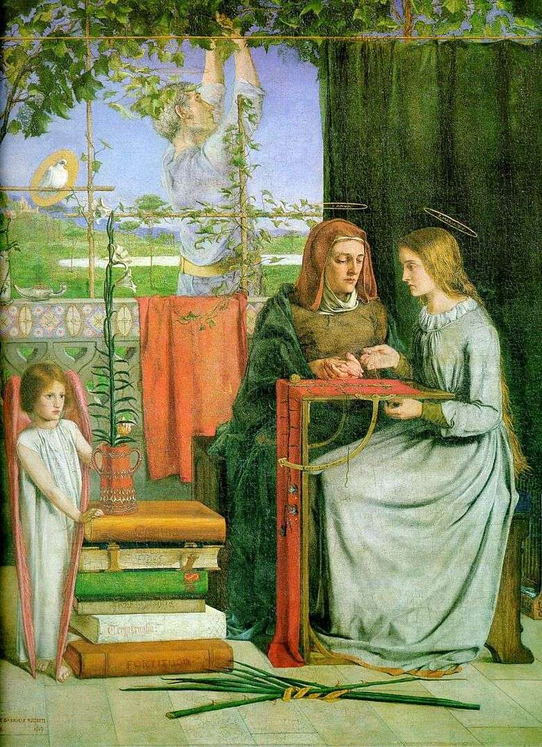 La juventud de María   Dante Rossetti