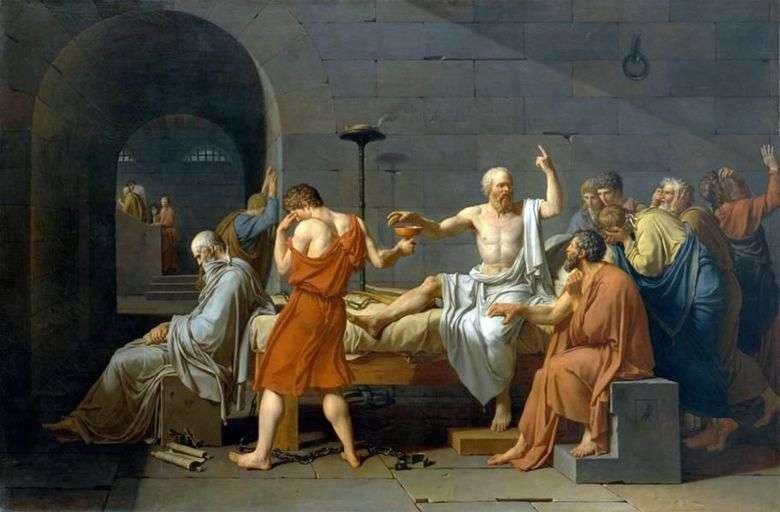 La muerte de Sócrates   Jacques Louis David
