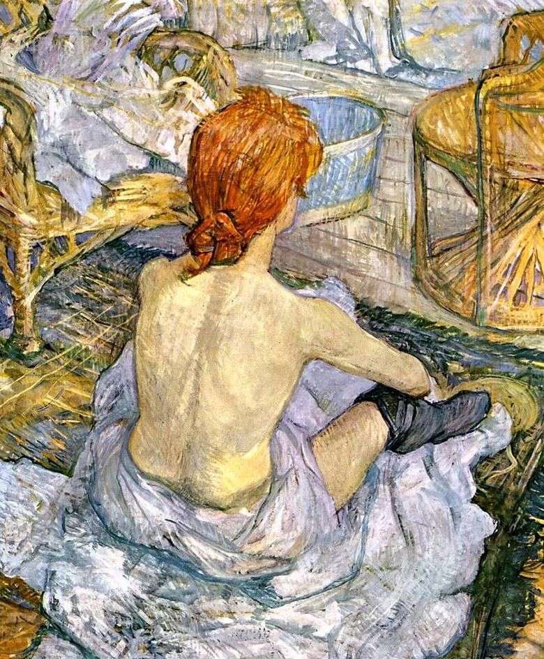 La mujer en el baño (WC)   Henri de Toulouse Lautrec
