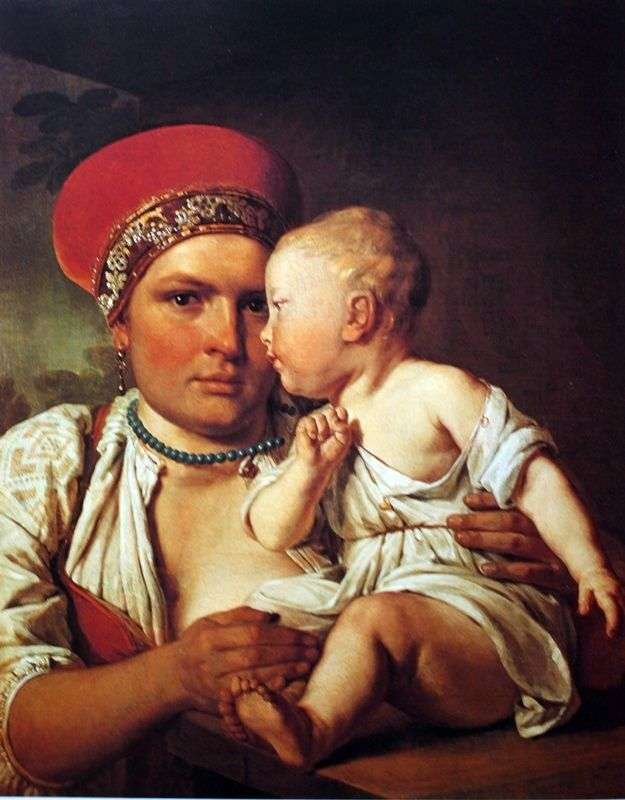 La nodriza con el niño   Alexey Venetsianov