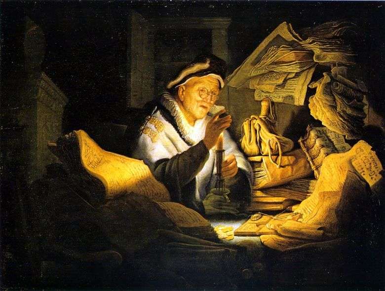 La parábola del hombre rico   Rembrandt Harmens Van Rhine