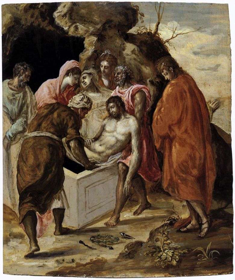 La posición de Cristo en la tumba   El Greco