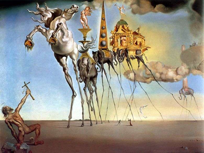 La tentación de San Antonio   Salvador Dalí