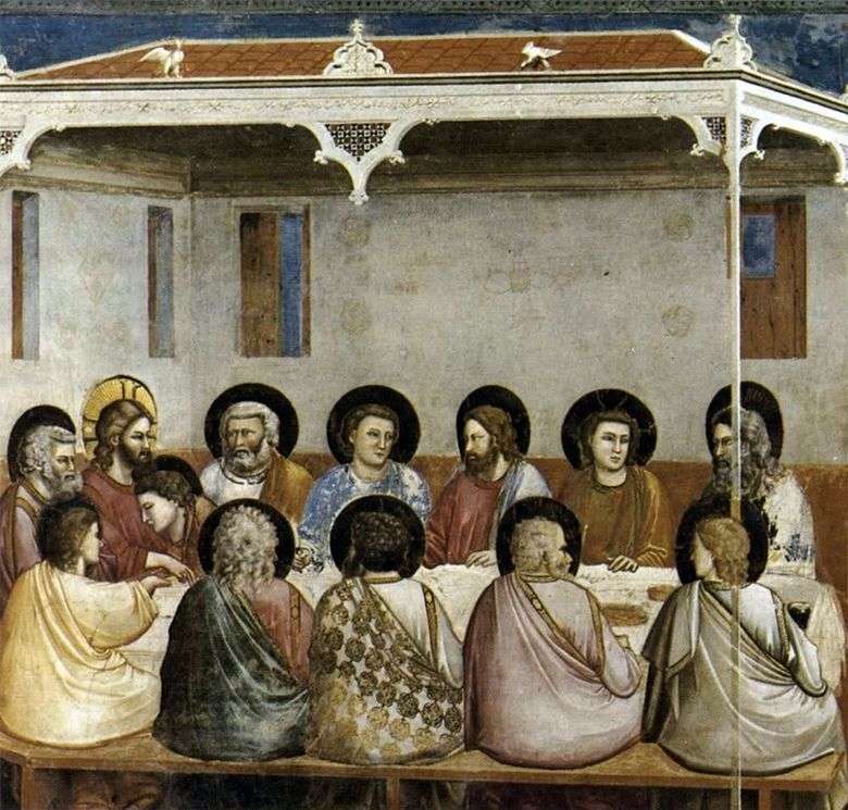 La última cena   Giotto