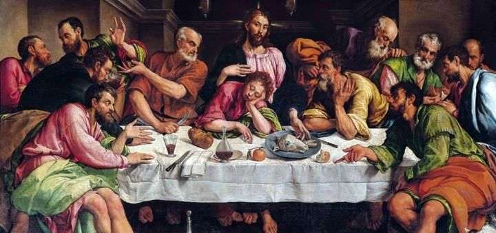 La última cena   Jacopo Bassano