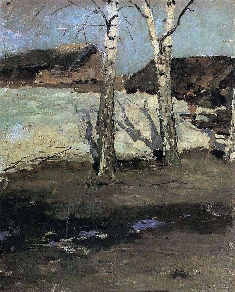 La última nieve   Konstantin Korovin