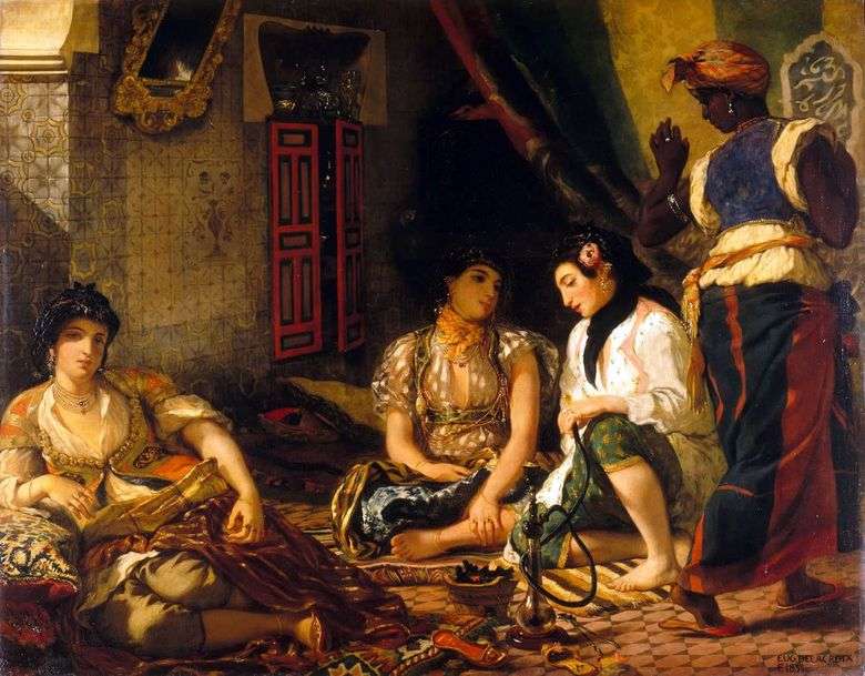 Las mujeres argelinas en sus cámaras   Eugene Delacroix