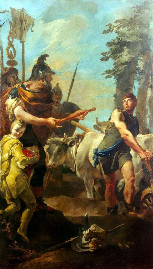 Llamando a Cincinnatus al poder de un dictador   Giovanni Battista Tiepolo