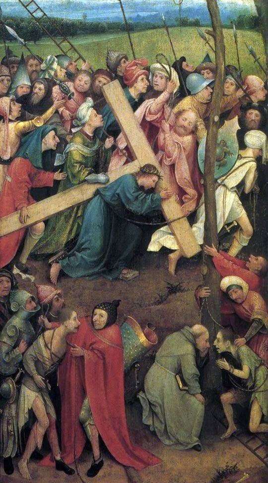 Llevando la Cruz en el Calvario   Hieronymus Bosch