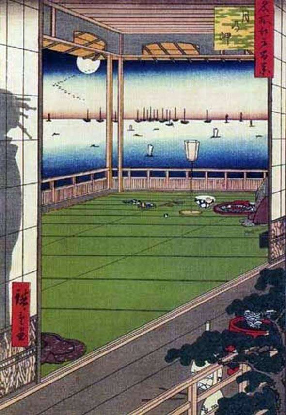 Luna sobre el cabo   Ando Hiroshige