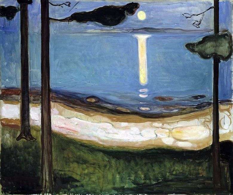 Luz de luna   Edvard Munch