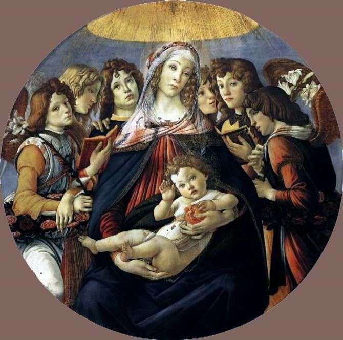 Madonna con una granada   Sandro Botticelli
