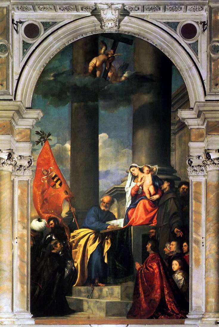 Madonna de la familia Pesaro   Titian Vecellio