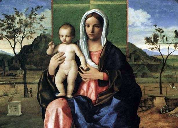 Madonna y el niño con bendición   Giovanni Bellini