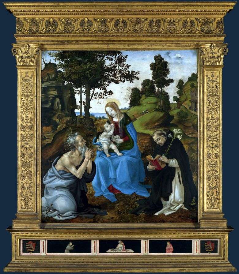 Madonna y el niño con los santos Jerome y Dominic   Filippino Lippi