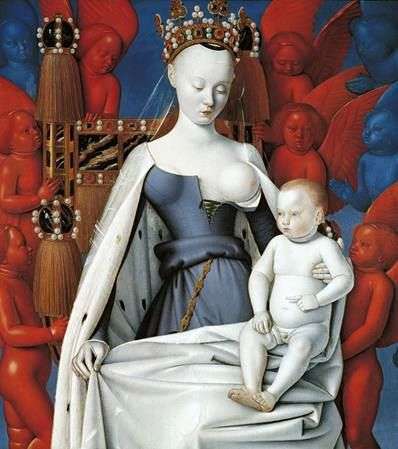 Madonna y el niño   Jean Fouquet