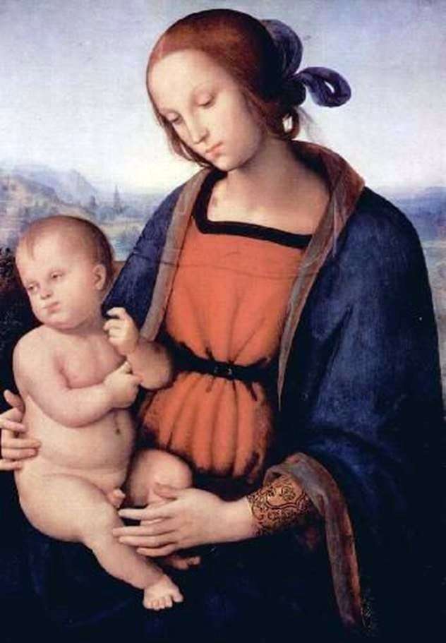 Madonna y el niño   Pietro di Cristoforo Vanucci Perugino