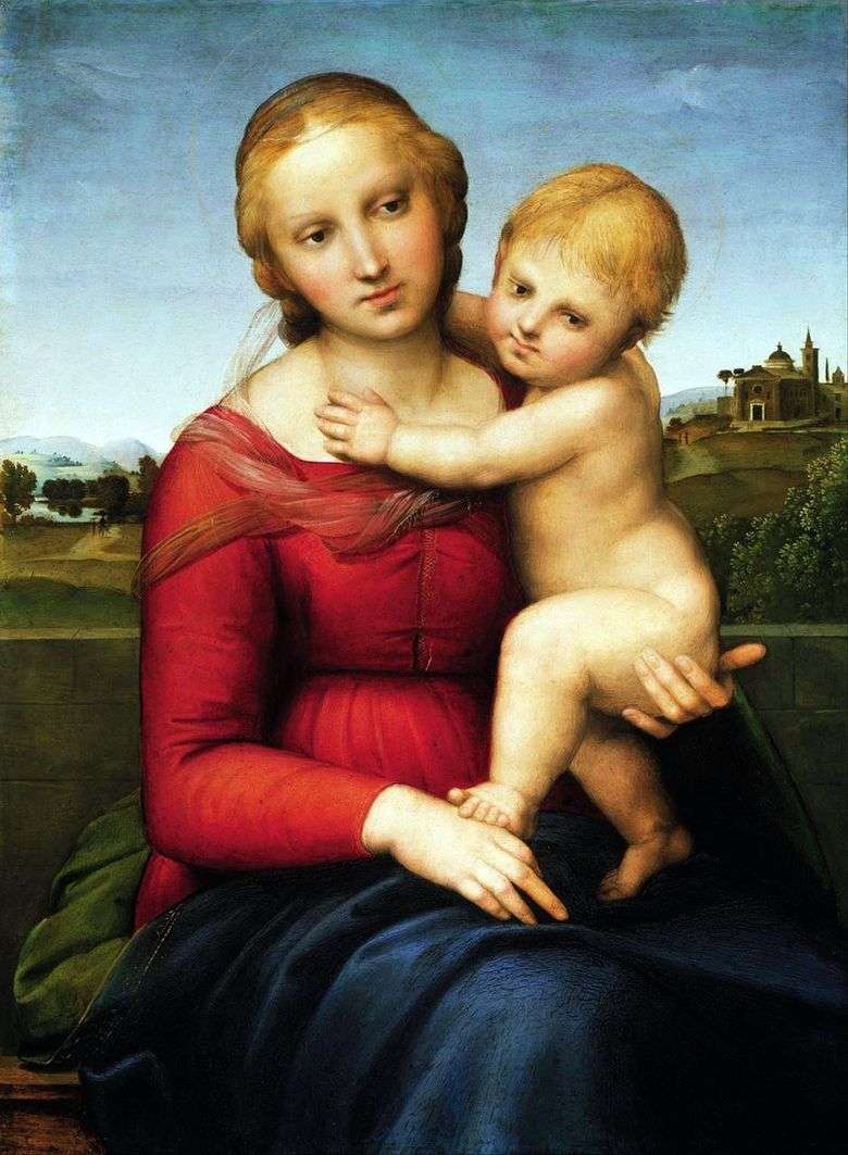 Madonna y el niño   rafael santi