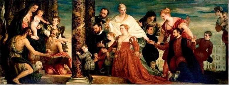 Madonna y la familia Kuchchin   Paolo Veronese